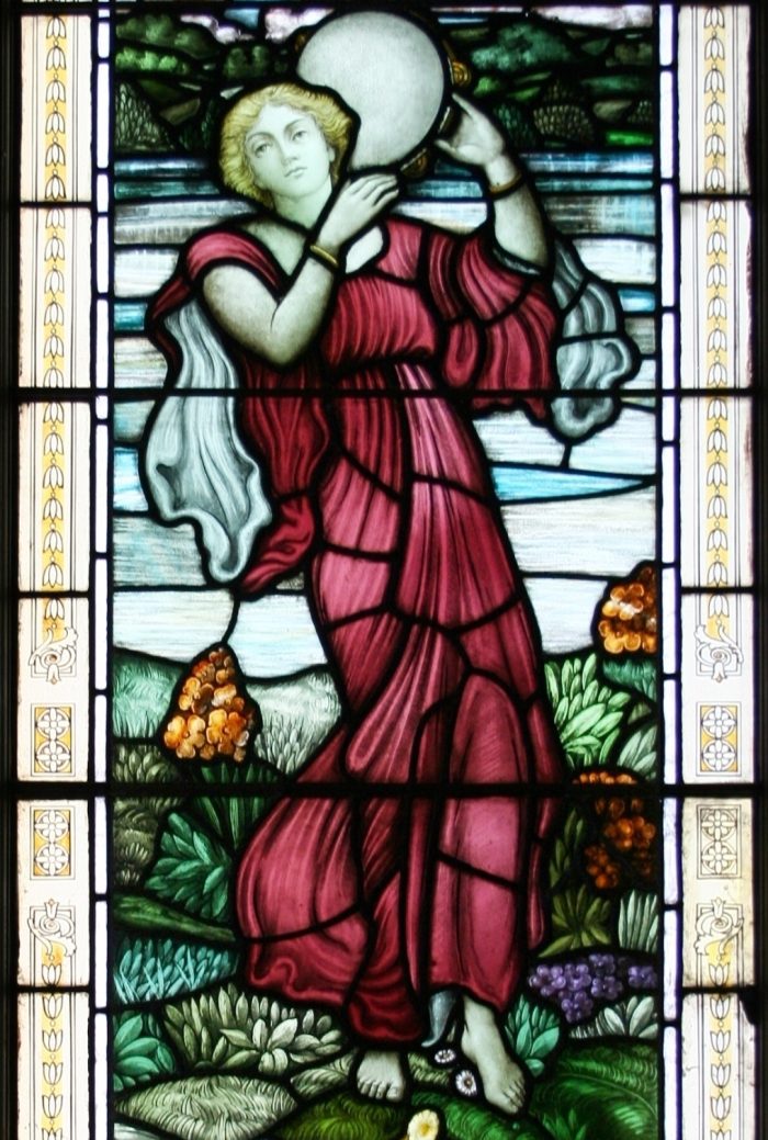 Ref: Vic650 - 3 Victorian Stained Glass Windows - Meadow Scene - Image 9