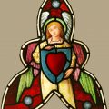Antique Stained Glass Angels