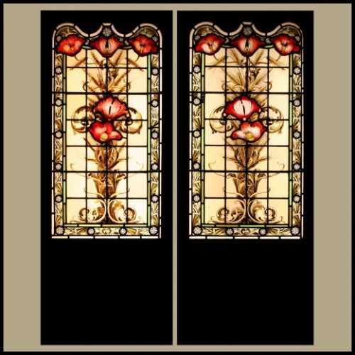 Victorian Stained Glass Doors