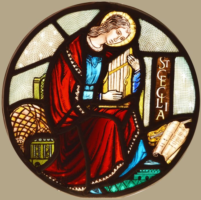 St Cecilia Stained Glass Window
